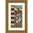 thumbnail image 1 of Higby, Jason 11x18 Gold Ornate Wood Framed with Double Matting Museum Art Print Titled - Urban Mix I, 1 of 4