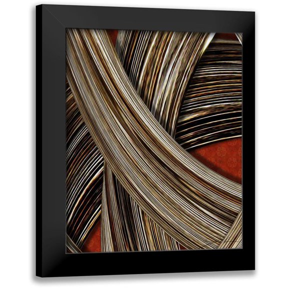 Higby, Jason 20x24 Black Modern Framed Museum Art Print Titled - Tangle Tile I
