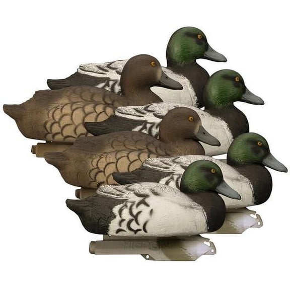 Higdon Battleship Bluebill Duck Decoys, 6 Pieces