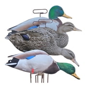 Higdon Decoys 13024 Flats Mallard Duck Motion Silhouette Decoys, Flocked - Pack of 12