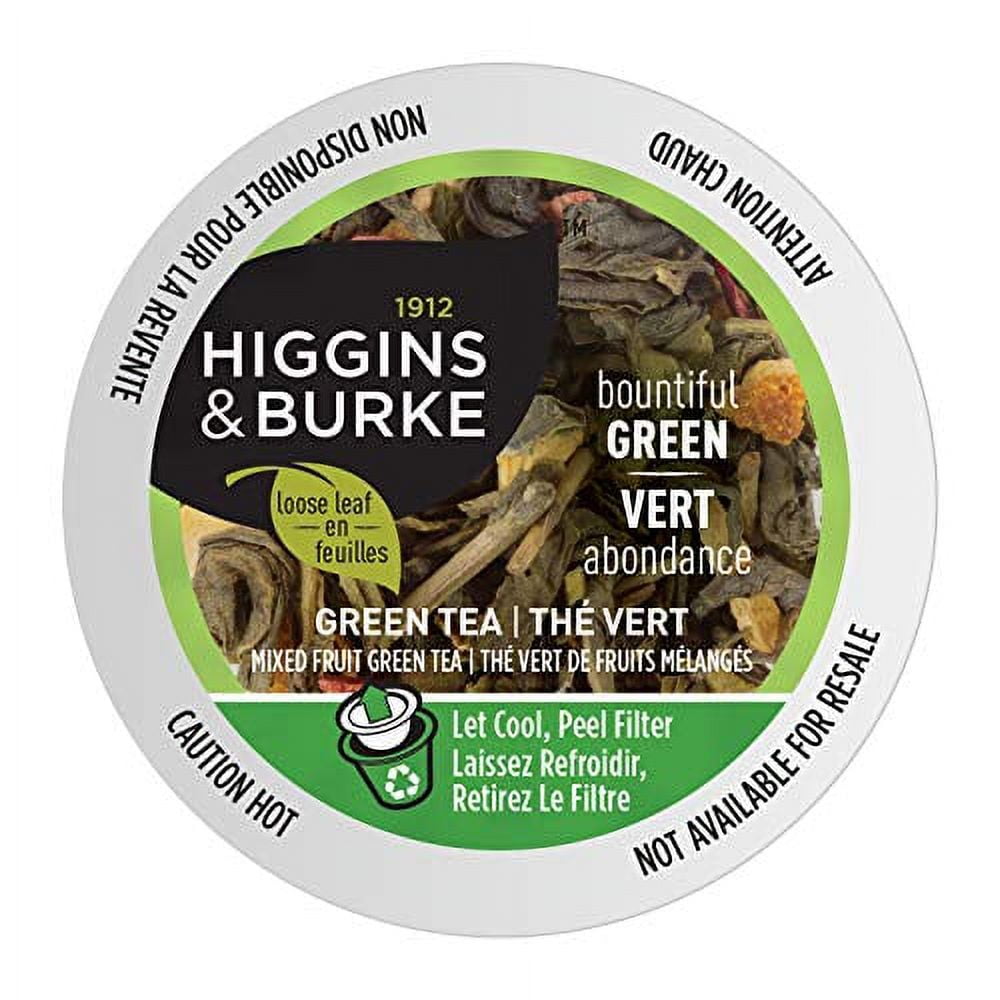 Higgins & Burke Bountiful Green, Loose Leaf Green Tea, Keurig KCup