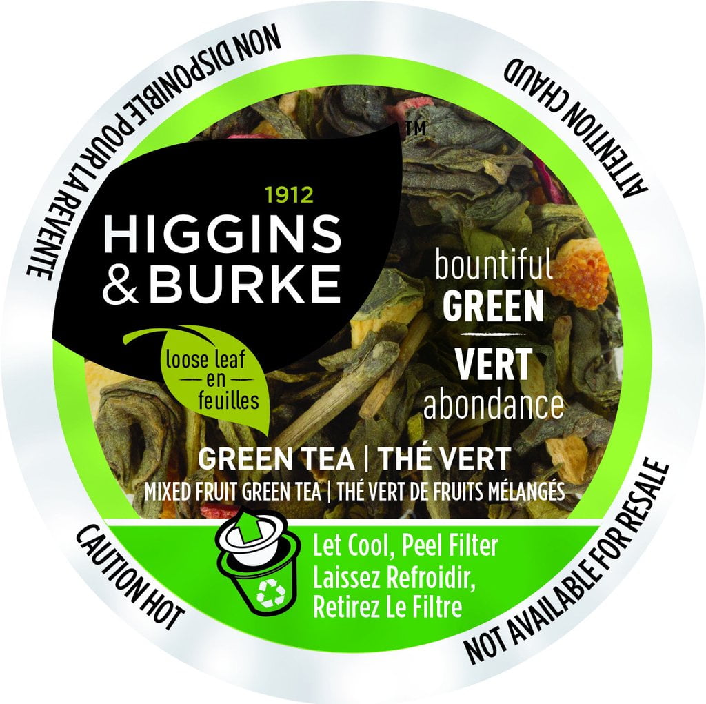 Higgins & Burke Loose Leaf Tea Bountiful Green, RealCup portion pack
