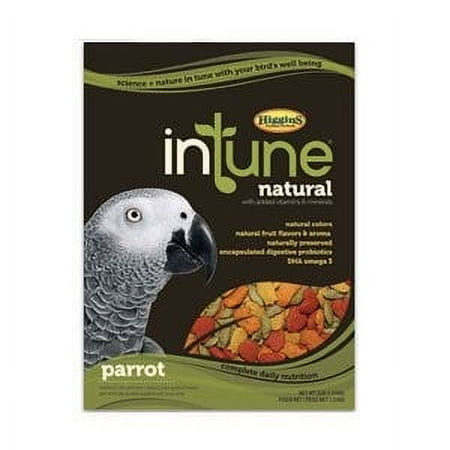 Higgins Intune Natural Parrot Bird Food, 18 Lb