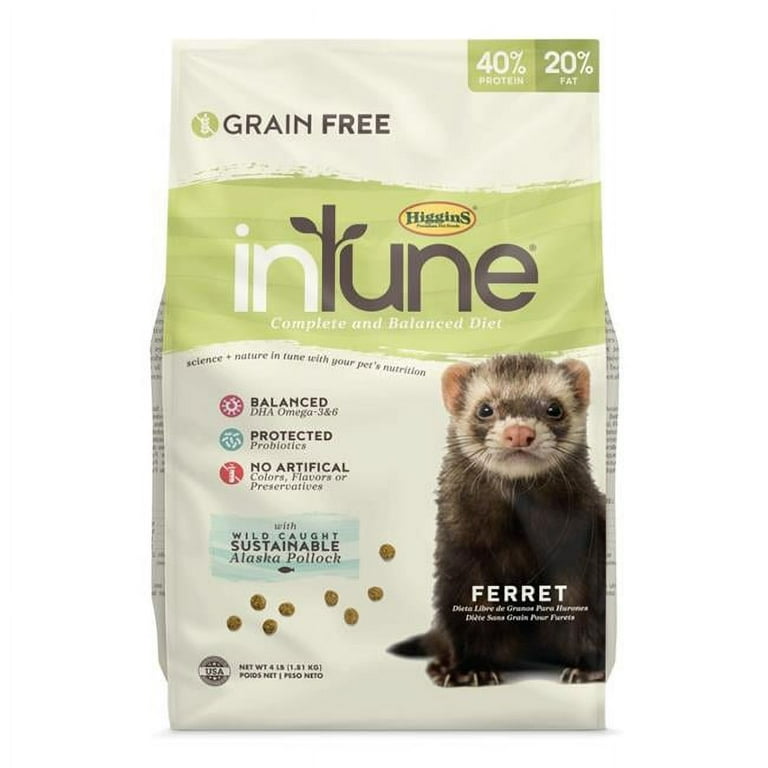 Higgins Premium Pet Foods HS56315 4 lbs Intune Complete Balanced Diet for Ferrets