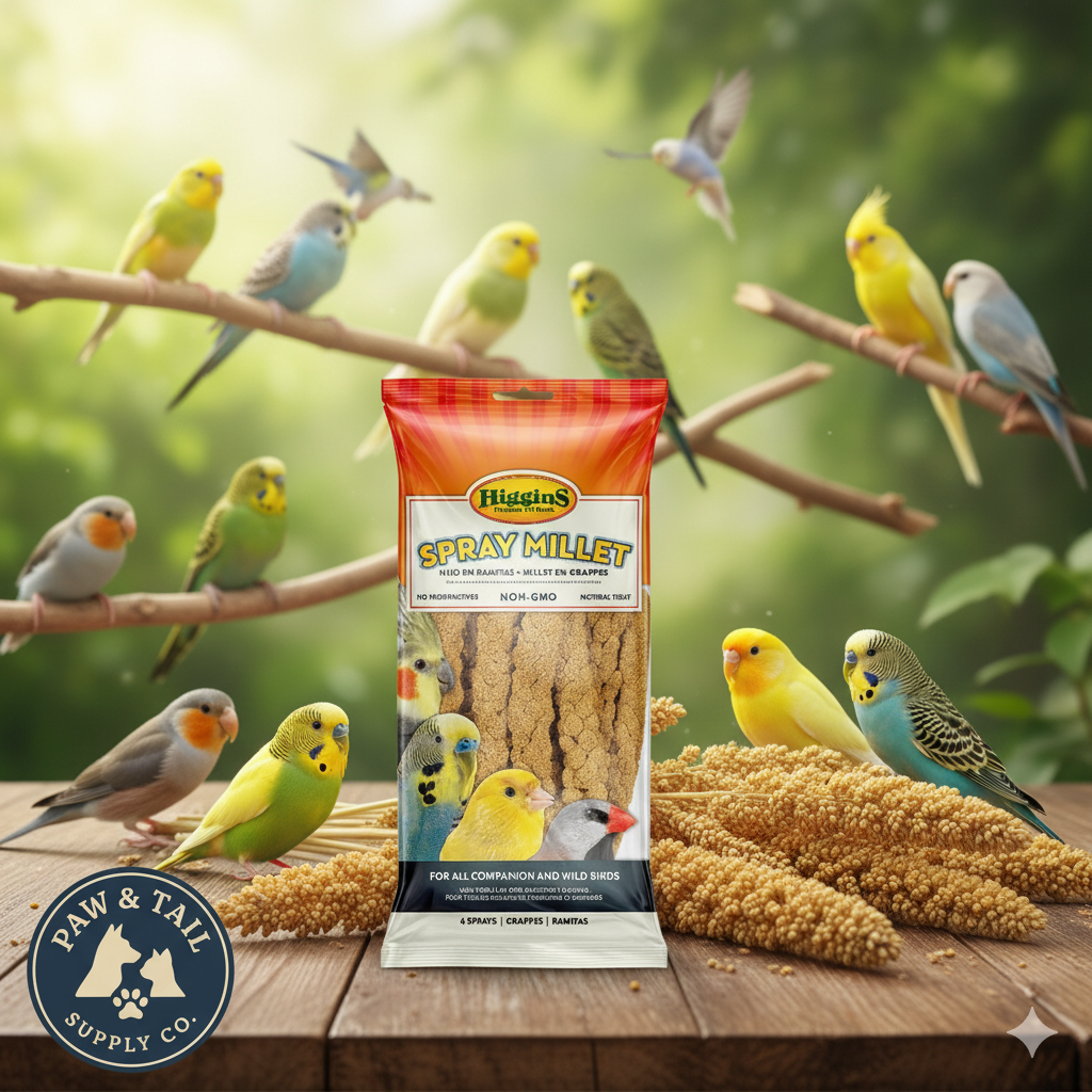 HIGGINS PREMIUM PET FOODS Higgins Spray Millet Bird Treats 12-Count Non-GMO Natural Foraging All Birds