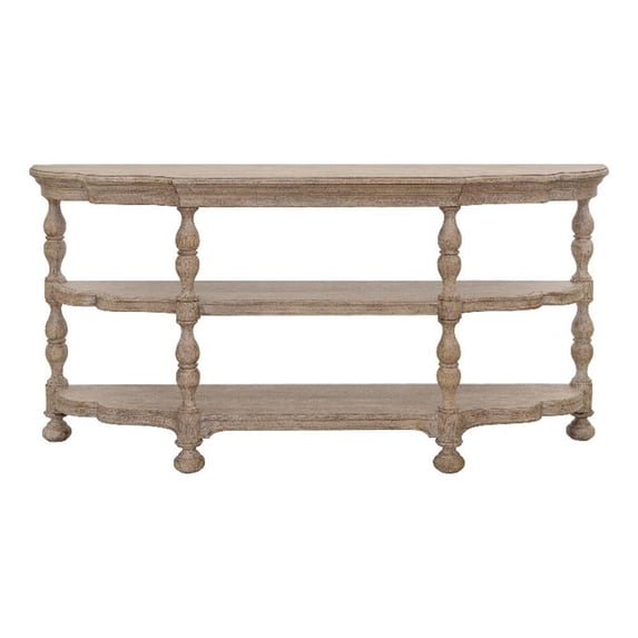 Higgins Street 2-Shelf Wood Console Table in Brown by Pulaski Furniture
