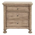 thumbnail image 1 of Higgins Street 3-Drawer Wood Nightstand with USB-C in Brown by Pulaski Furniture, 1 of 11