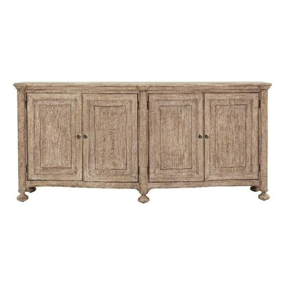 Higgins Street 4-Door Wood Credenza in Brown by Pulaski Furniture