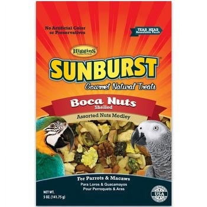 HIGGINS PREMIUM PET FOODS Higgins Sunburst Boca Nuts Bird Treat, 5 Oz