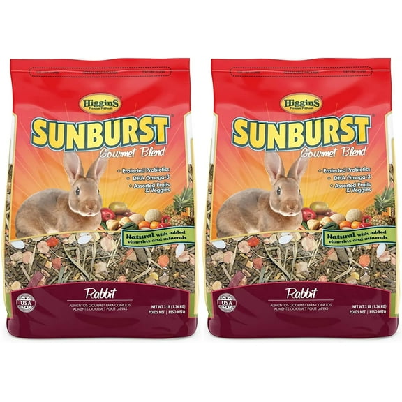 Higgins Sunburst Gourmet Blend Rabbit Food 3lbs.