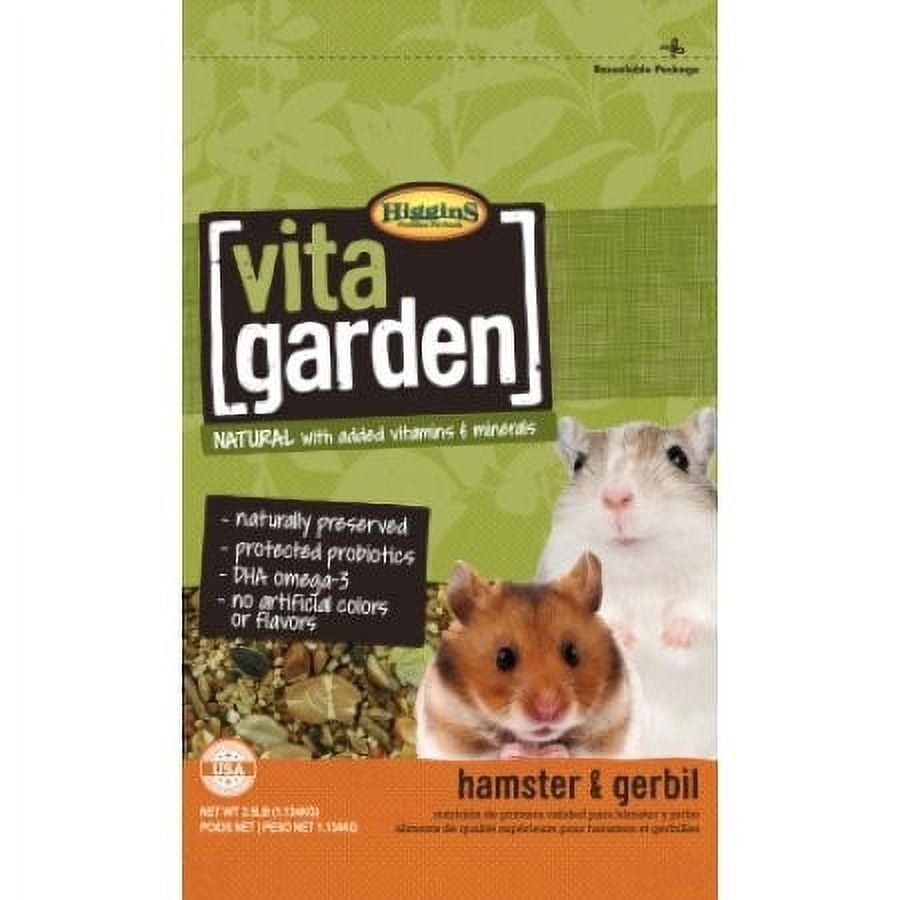 HIGGINS PREMIUM PET FOODS Higgins Vita Garden Hamster & Gerbil Small Animal Food, 2.5 Lb