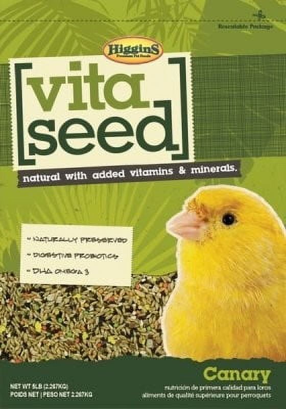 Higgins Vita Seed Canary Bird Natural Food 5 lbs