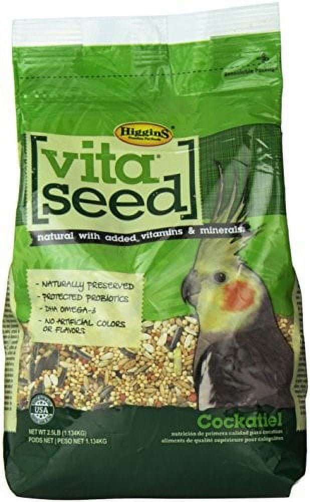 Higgins Vita Seed Cockatiel Bird Food, 2 Lb