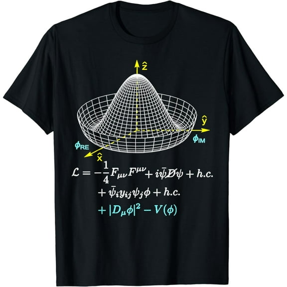 Higgs T-Shirt Theoretical Physics Equations - Standard Model