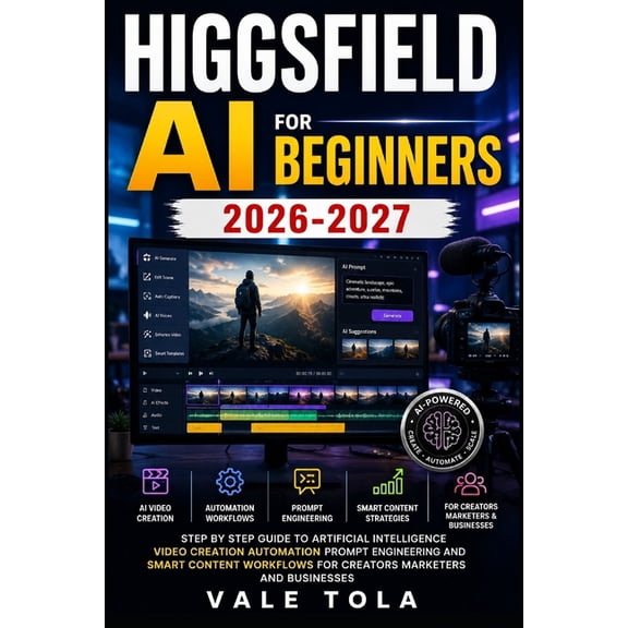 Higgsfield AI for Beginners: Step by Step Guide to Artificial Intelligence Video Creation Automation Prompt Engineering , (Paperback)