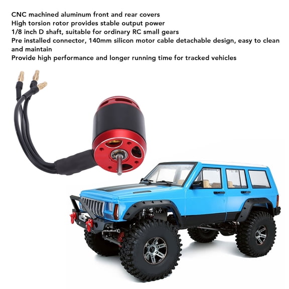 High, 3542 Brushless Motor, 1/10 RC Crawler, 540 Size, 2,3S LiPo Compatible