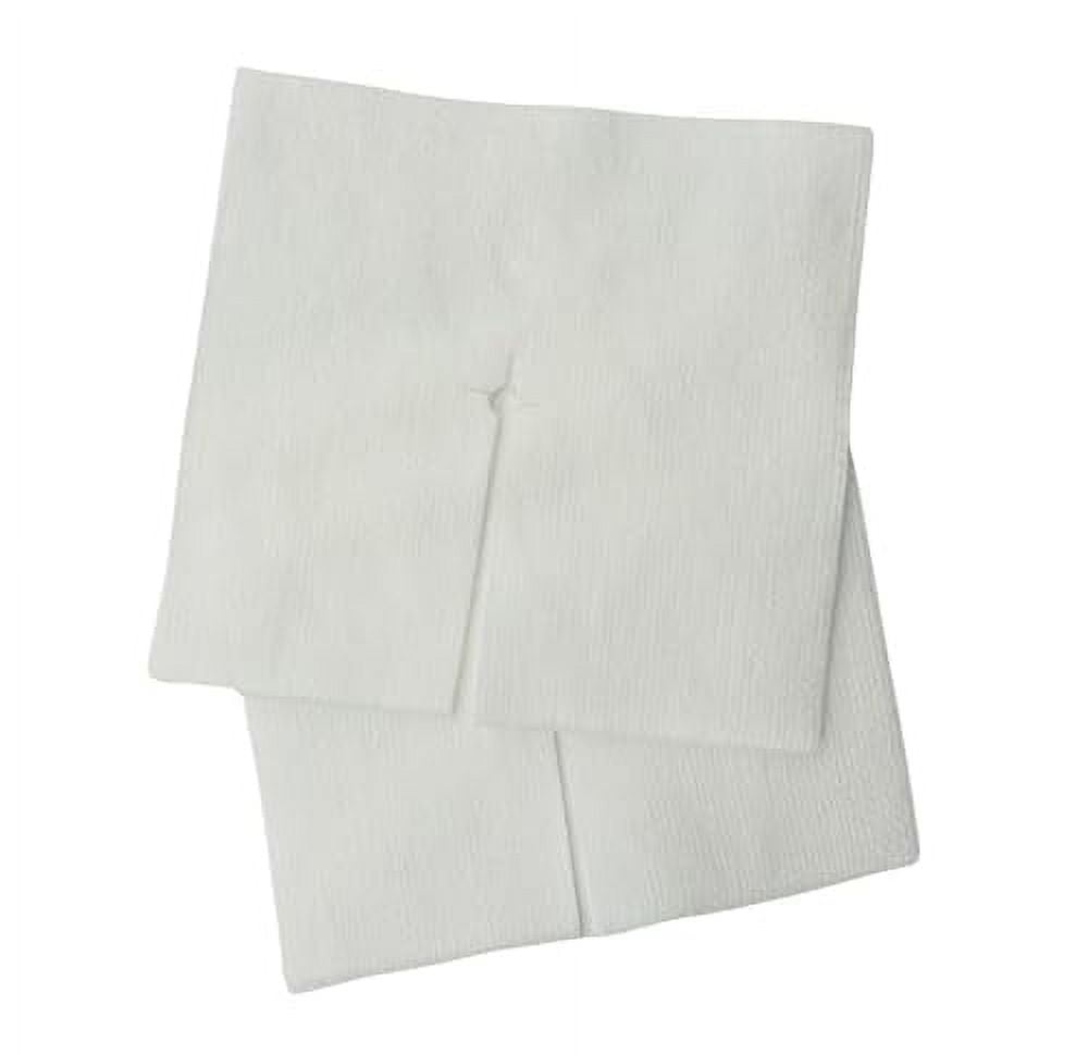 High Absorbent Non-Woven Split Drain Sponges, 6 Ply Low Lint Sterile Pads, 4 X 4 Precut Gauze Sponge for I.V. and Tracheostomy Dressings, 2 Per Pack, 25 Packs, 50 Total