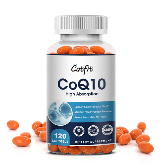 High Absorption CoQ10 200mg Supplement,Support Antioxidants & Heart Health,120 Capsules(Gluten Free)