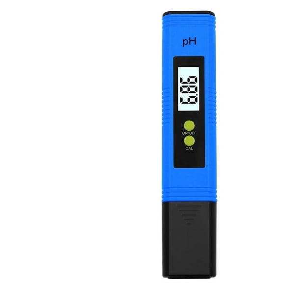 High Accuracy 0.01 LCD Digital PH Meter Tester for Water Food Aquarium Pool Hydroponics Pocket Size PH Tester Large LCD Display ,Accurate - BLUE_X