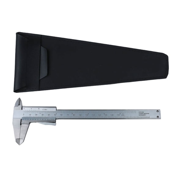 High Accuracy 0 To 150mm Stainless Steel Vernier Caliper For Mechanical And Woodworking Applications Clear Scale Marking