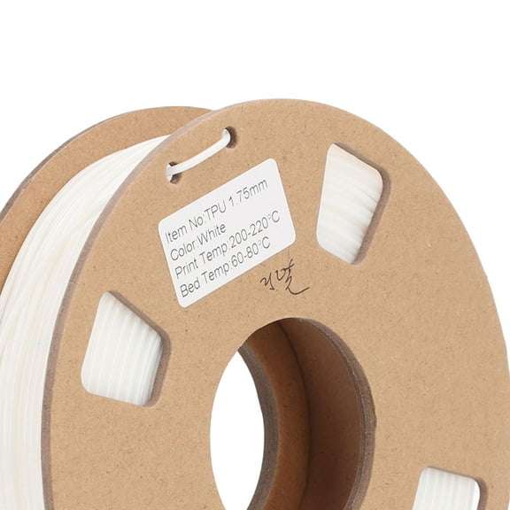 High Accuracy 1.75mm TPU 3D Filament, Soft, Flexible Prints With Excellent Adhesion