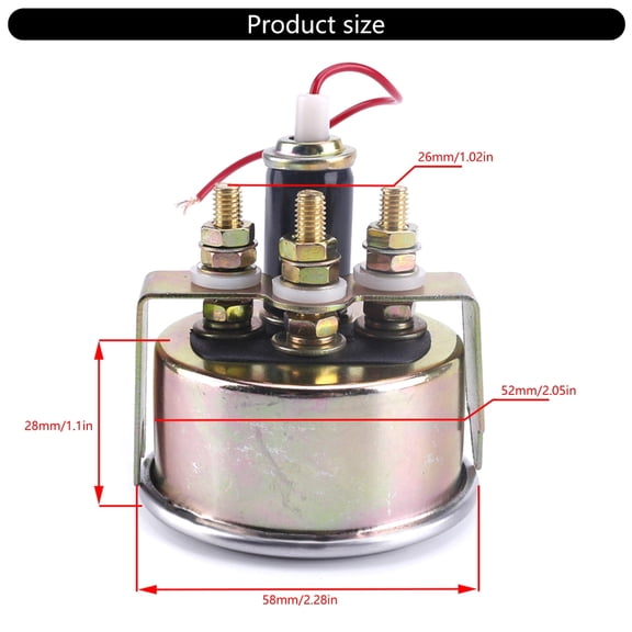 High Accuracy 12V Mechanical Fuel Gauge Meter with Indicators & Bright LED Screen for Car Enthusiasts, Clear Visibility