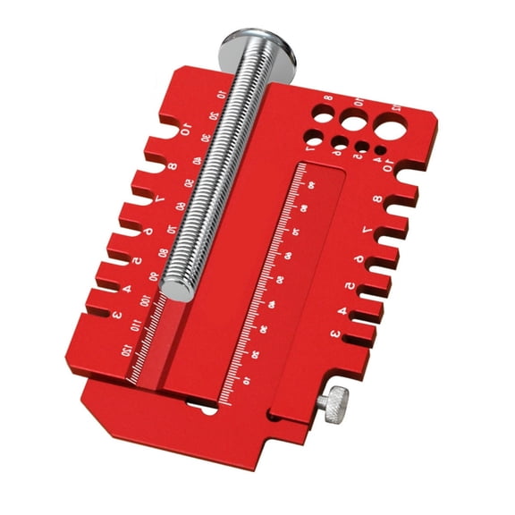 High Accuracy Aluminum Combination Caliper & Mortise Gauge Multipurpose Woodworking Measuring for Carpentry Projects