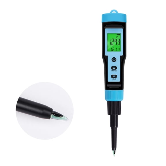 High Accuracy Digital Food PH Meter 0.00~14.00 PH Temp Tester Dough Soil Acidity Detector ,Easy to Use