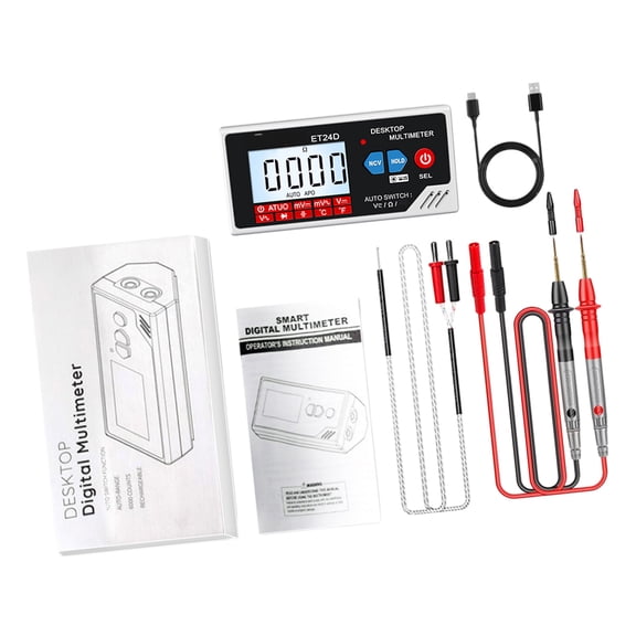 High Accuracy Digital Multimeter 6000 Counts With LCD Display Suitable For Accurate Voltages Current Resistance Diode Testing