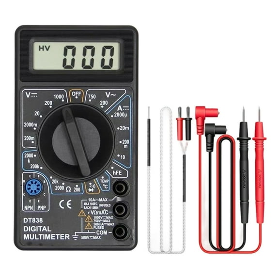 High Accuracy Digital Multimeter Auto Ranges Electric Current Resistance Tester