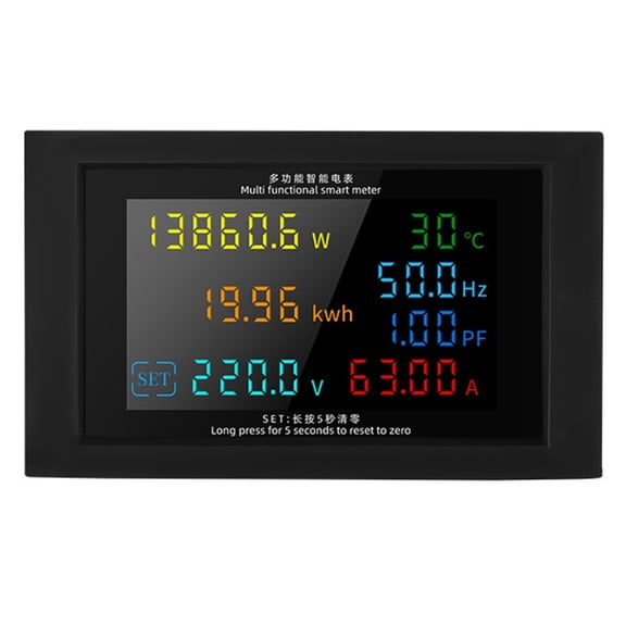 High Accuracy Digital Power Monitors with Clear LED Display Voltage Current Power Electric Energy Monitors