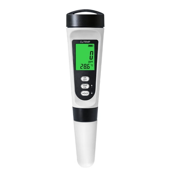 High Accuracy Digital Swimming Pool Chlorine Tester with Temperature Display