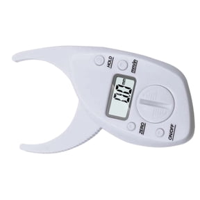High Accuracy Electronic Skinfold Caliper ABS Materials Portable Fat Measurement Device for Gym Home Use 50mm Ranging