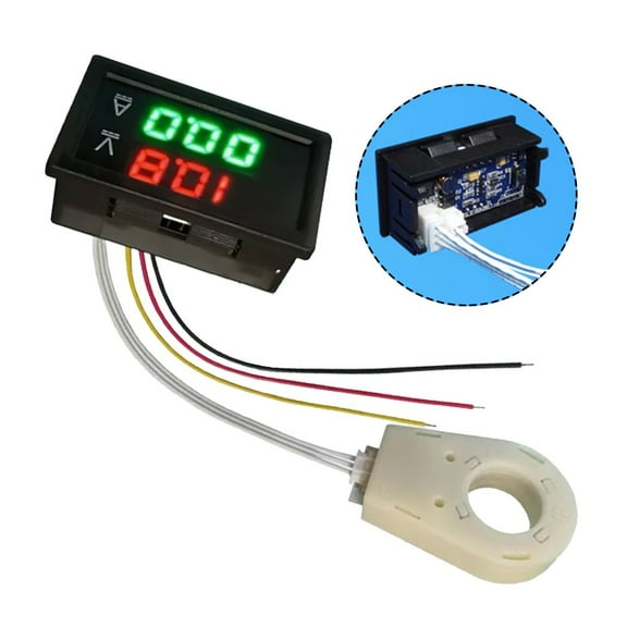 High Accuracy Hall Digital Voltmeter Ammeter Dual Display Dc0300V 50A400A 50A Smile Home
