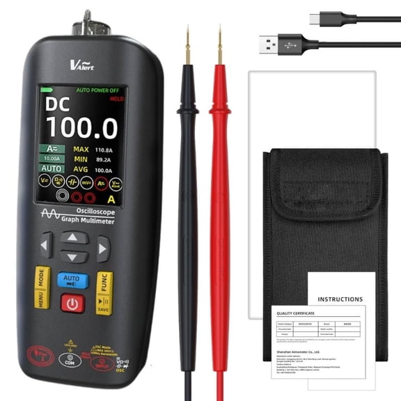 High Accuracy Handheld Oscilloscope with 48MSa/s Sampling Rate & NCV Detections