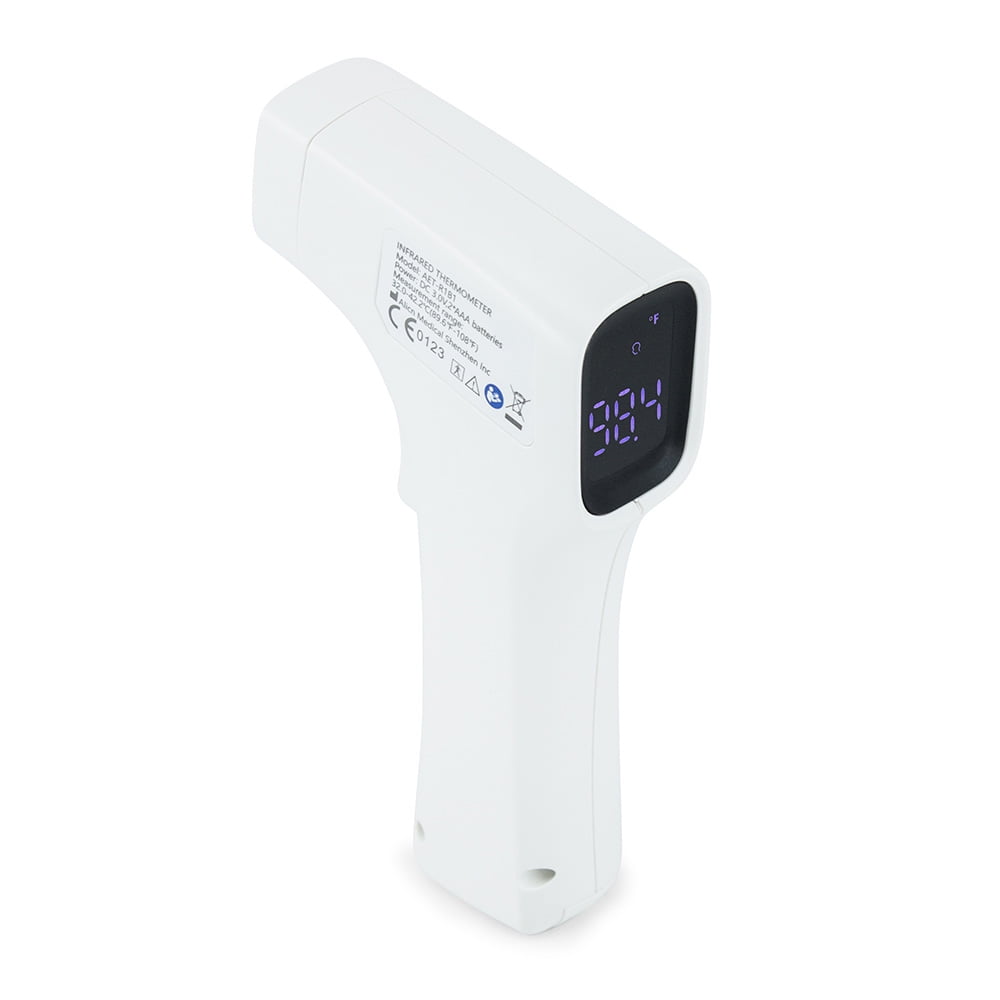 High Accuracy LCD di gital Infrared Forehead Thermometer IR Non-contact Temperature Meter Professional Precision for Baby kids and Adults with Fever Warning