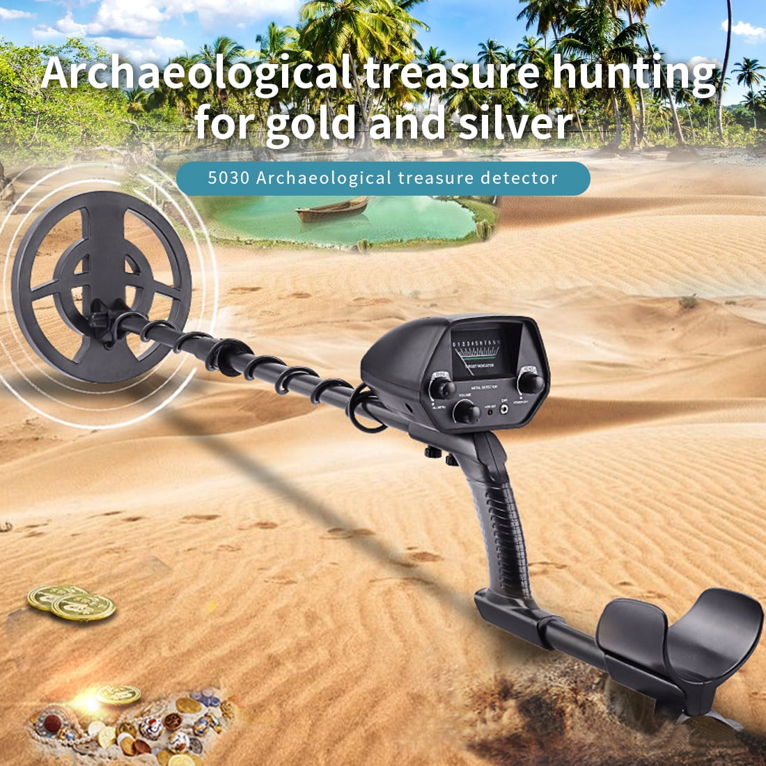 High Accuracy Metal Detector for Adults and Kids Metal Gold Detector Waterproof Gold Finder 8