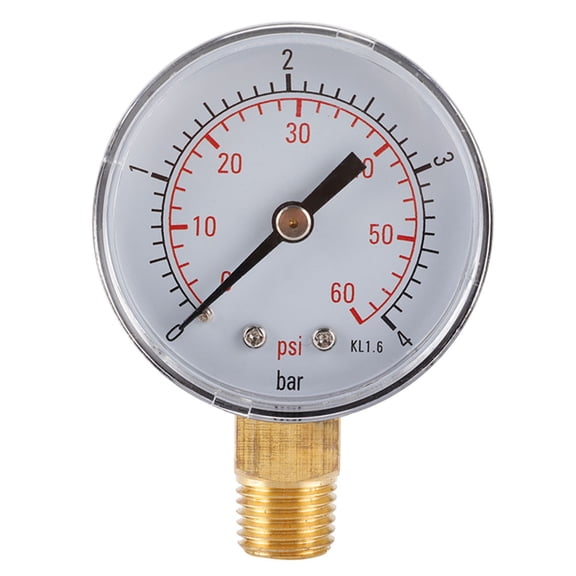 High Accuracy Metal Pressure Gauge 1/4in NPT Thread Radial Pressure Gauge 0-4bar