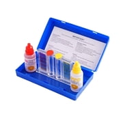 High Accuracy Pool Test Kit 70ml Liquid Reagent Water Testing Kit for Swimming Pool Spa Hot Tub Quick Chemistry PH and Chlorine Water Tester 1SET