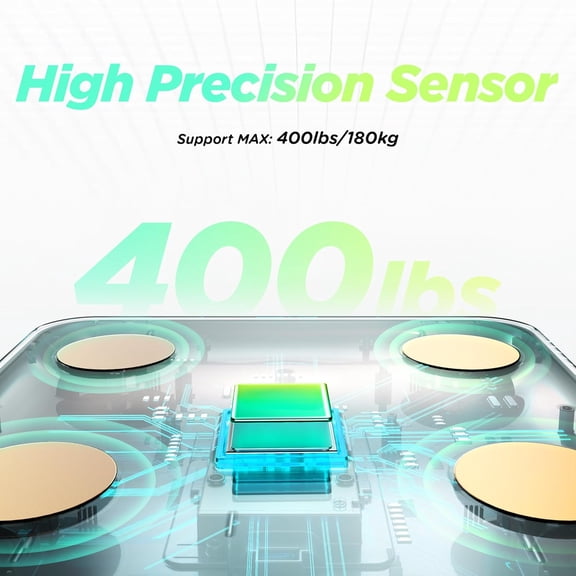 High Accuracy Smart Scale, 8-in-1 VA Display Digital Bathroom Scale for Body Weight, Heart Rate, BMI, Body Fat & 22 Body Composition Metrics, App Compatible