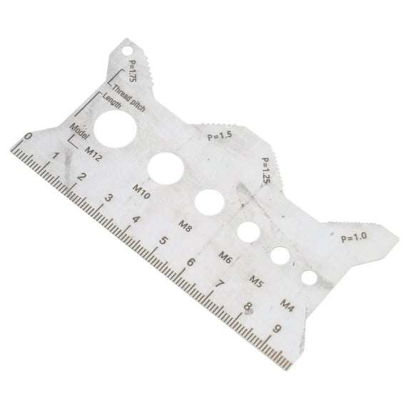 High Accuracy Stainless Steel Thread Pitches Gauge Ruler Double Side ...