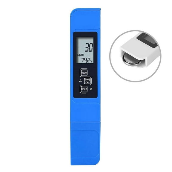 High Accuracy TDS Meter Digital Water Tester Digital 0-14 PH Meter Tester 0-9990ppm TDS&EC LCD Water Purity PPM Aquarium Filter ,Accurate - TDS WITH BATTERY2_ONE SIZE