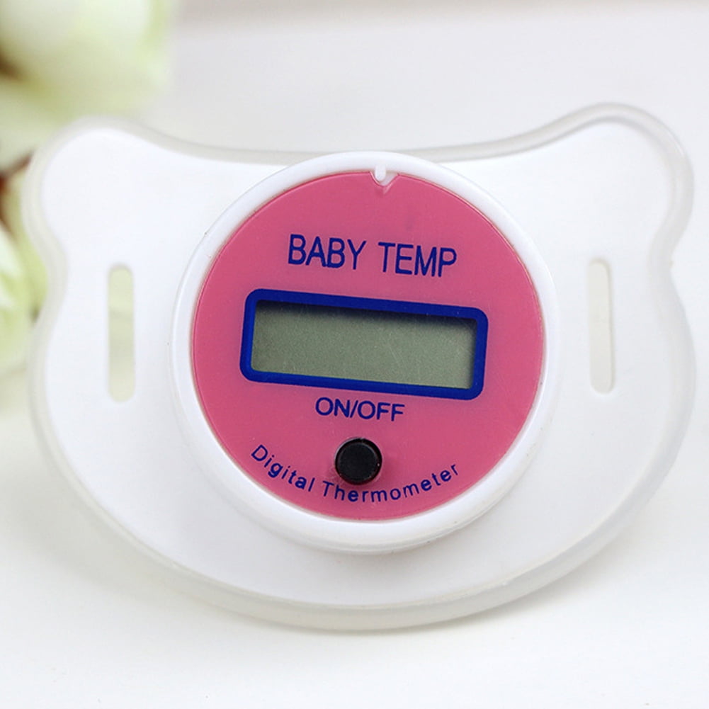 Infants Baby Digital Temperature Thermometer Pacifier Thermometer, High ...