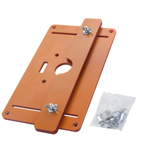 High Accuracy Wood Milling Chamfering Trimming Machine, Router Table Insert Plate with Balance Board for Precision Woodworking