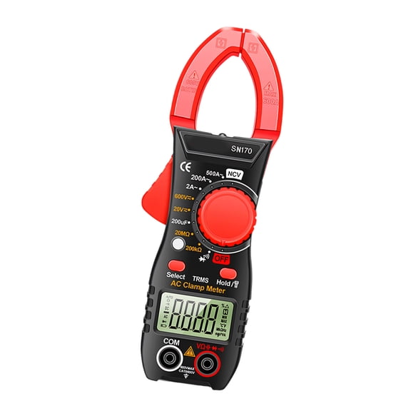 High Accurate 500A Digital Clamp Meter for Commercial Applications Measuring Voltages Current Resistance Capacitance