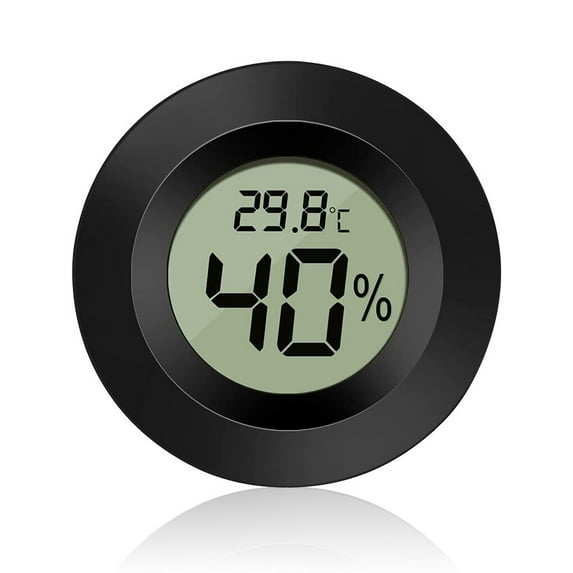High Accurately Digital Hygrometer Meter For Reptile Turtle Terrarium Aquarium Tank Accessories Temperature Humidity Black