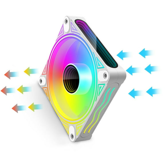 High Airflows 120mm ARGB Computer Case Cooling Fan With PWM Technology And Quiet Operate For PC Computer Builders