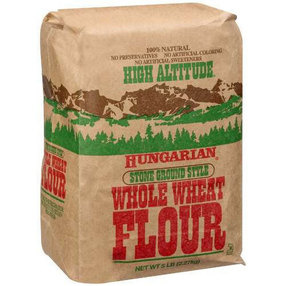 High Altitude Hungarian Stone Ground Style Whole Wheat Flour 5 lbs - image 1 of 2