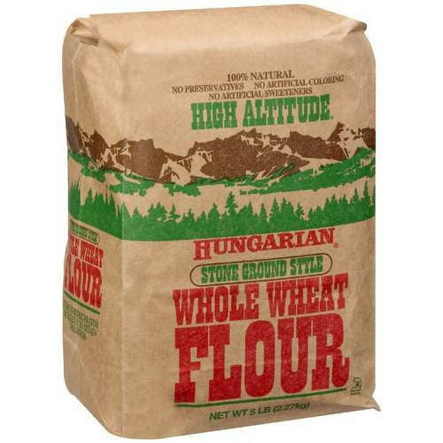 High Altitude Hungarian Stone Ground Style Whole Wheat Flour 5 lbs