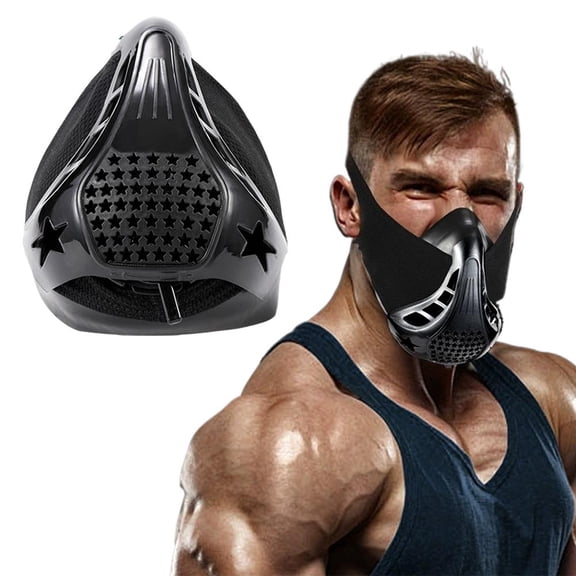High Altitude Mask, Training Workout Mask Men to Improve Lung Capacity, Breathing Resistance Fitness Masks to Upgrade Endurance, for All Sport Running, Cardio, Cycling, Gym